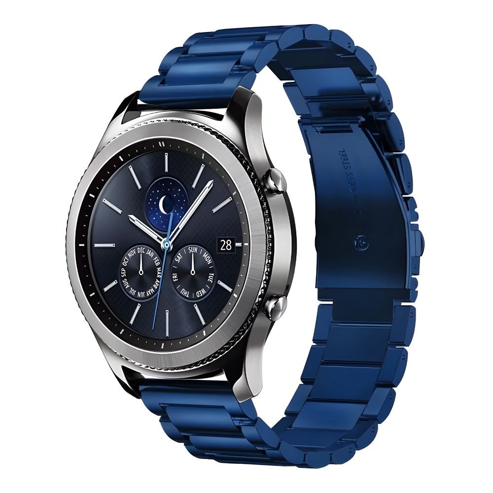Ремінець Steel  22 mm (Blue)-0