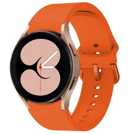 Ремінець Silicone для Samsung Watch 4 / Watch 5 / Watch 6 / Watch 7 20 mm (Orange)-0