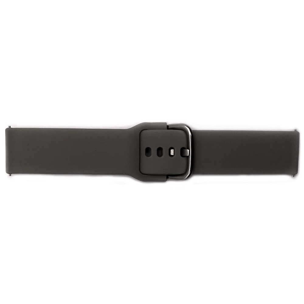 Ремінець Silicon для 22mm (мет. застібка) (Dark grey)-0