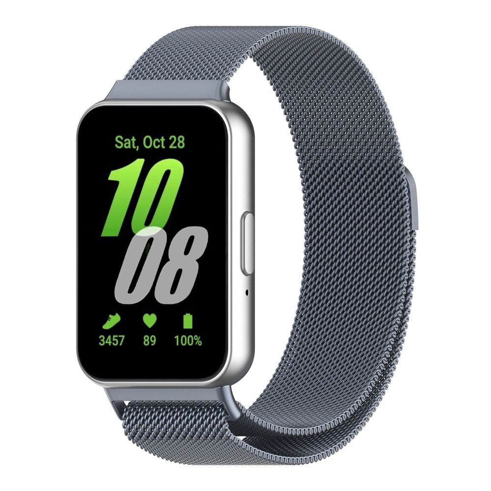 Ремінець для Samsung Galaxy Fit 3 (R390) Milanese Loop (Space grey)-0
