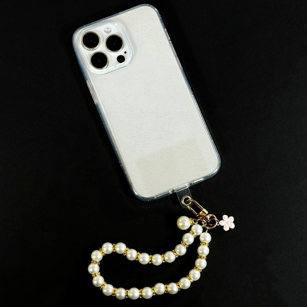 Ремінець-браслет Перлина з квіткою  для телефону-1