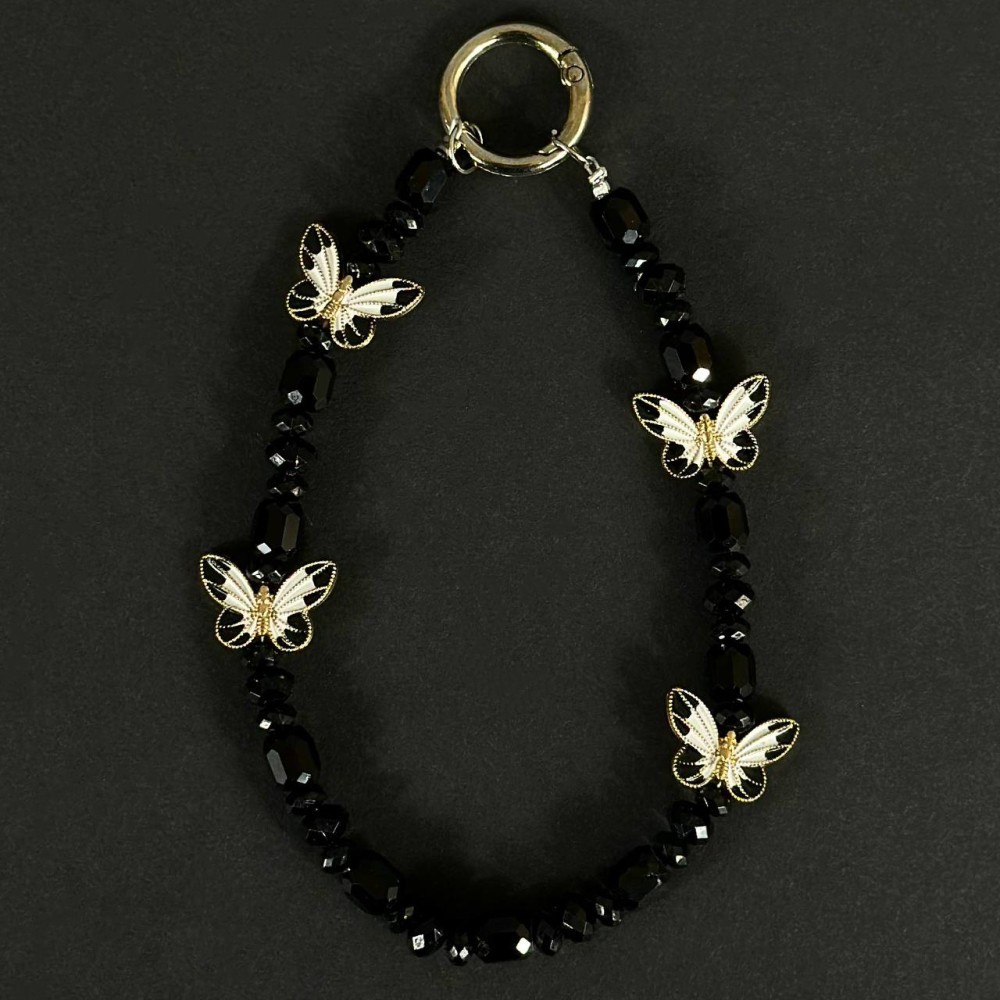 Ремінець-браслет Butterfly для телефону (Чорний)-1