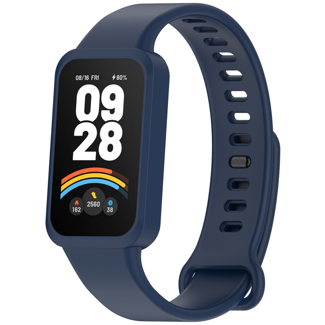 Ремінець Xiaomi Redmi Smart Band 3/Mi Smart Band 9 Active Темно синій-0