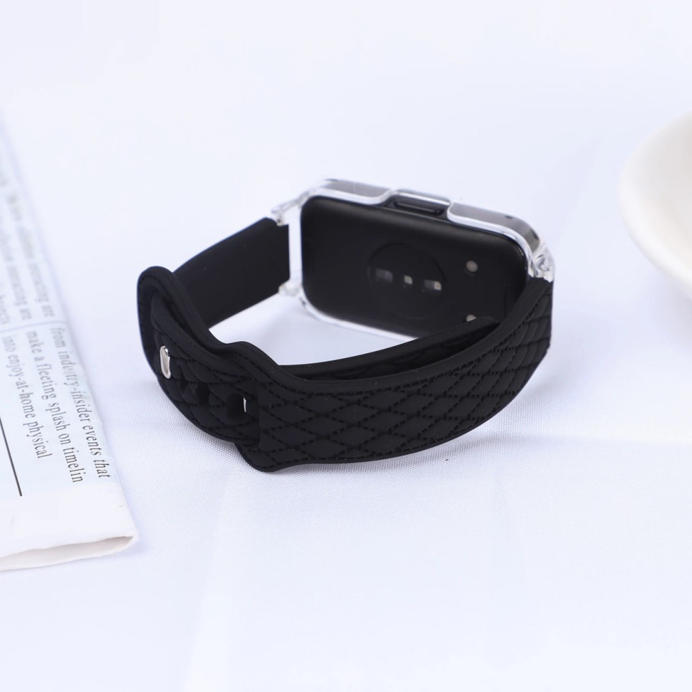 Ремінець Rhombus Strap Mi Smart Band 9 Active / Redmi Smart band 3 (Black)-1