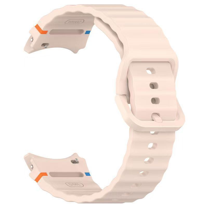 Ремінець для Samsung Watch 8 Silicone seam  (Sand)-0