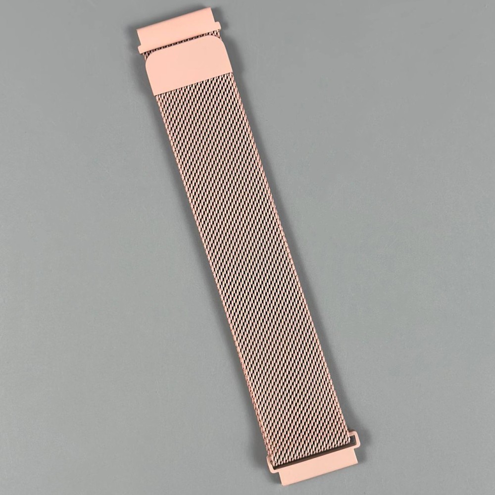 Ремінець Milanese Loop для Xiaomi Amazfit /Samsung 20 mm (Pink)-0
