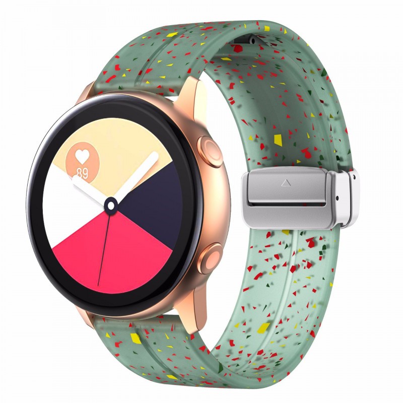 Силіконовий ремінець Splash для Smart Watch 20mm (Green)-0