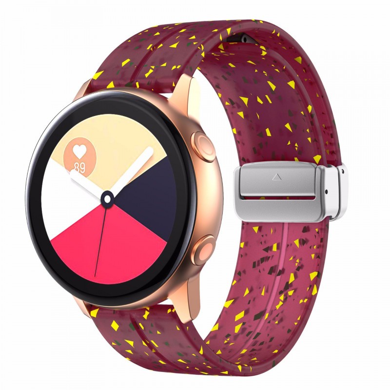 Силіконовий ремінець Splash для Smart Watch 20mm (Plum)-0