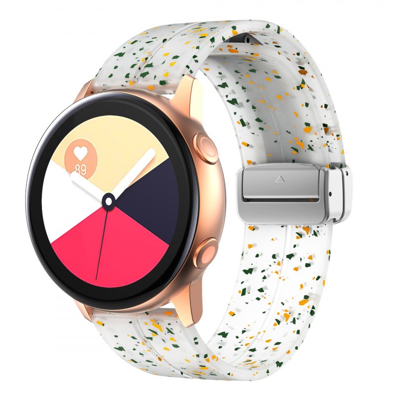 Силіконовий ремінець Splash для Smart Watch 20mm (White)-0