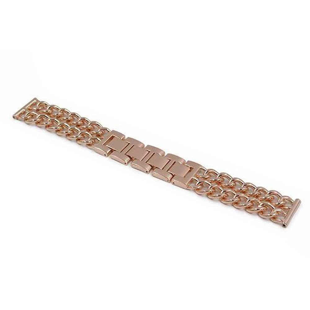 Ремінець Metal Double Chain для 20mm (Рожеве золото)-0