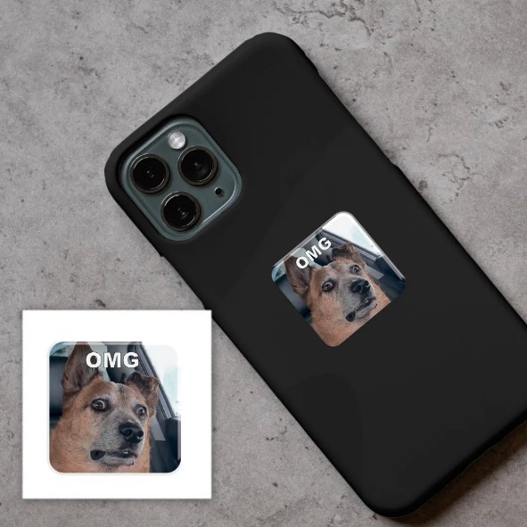 3D-стікер "Пес OMG"-0