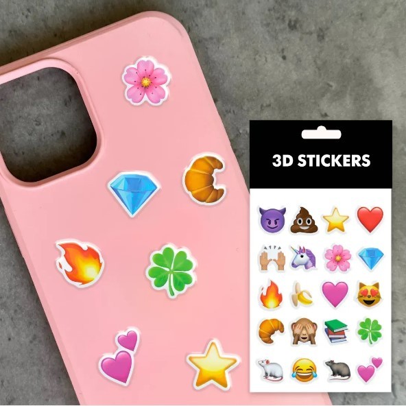 3D стікери "Емодзі" Набір 11 стікерів-0