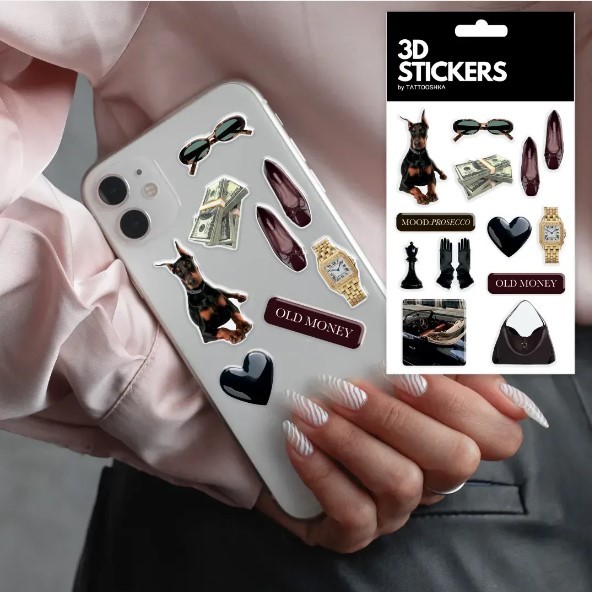 3D стікери "Elite Style" Набір 12 стікерів-0