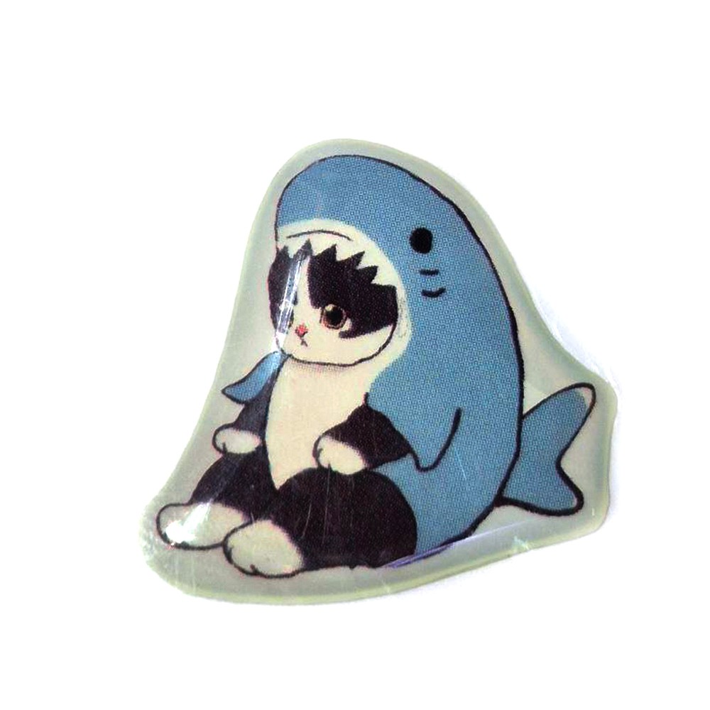 3D Sticker (45 - Shark Cat)-0