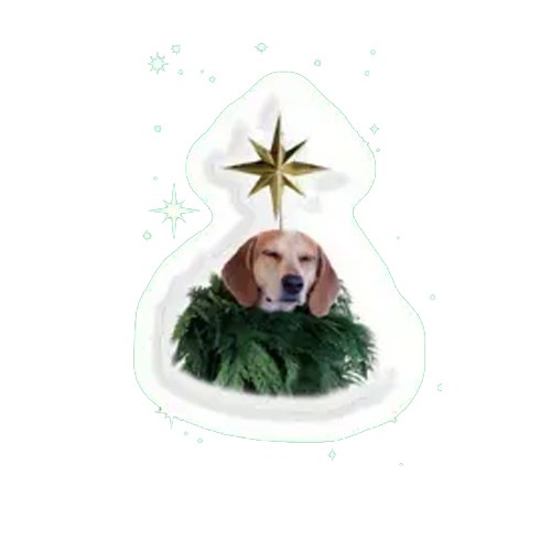 3D стікери "Holiday Mood" Пес-0