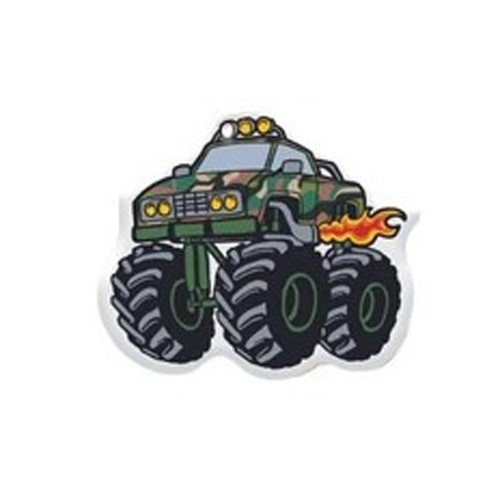 3D стікери "Monster-truck Fire" зелена машинка-0