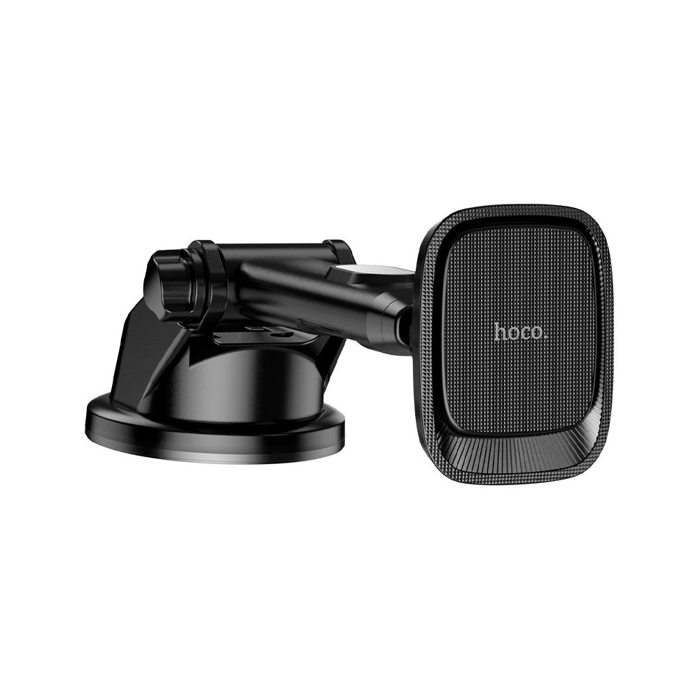 Холдер Hoco CA116 Blue Shark center console magnetic car holder Black Metal Gray-2