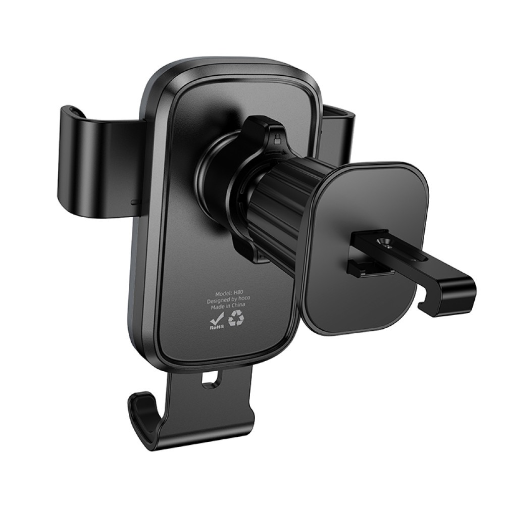 Holder Hoco H80 Vista gravity (air outlet) (Чорний)-4