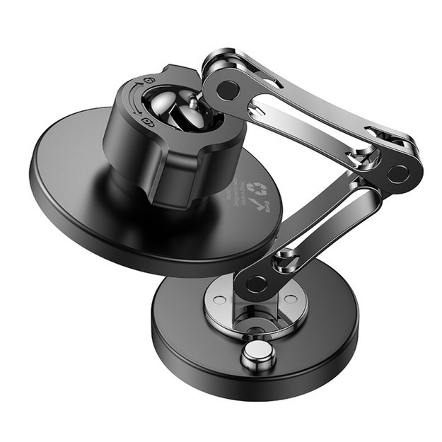 Холдер Hoco H50 Jacques metal ring magnetic car holder Black-2