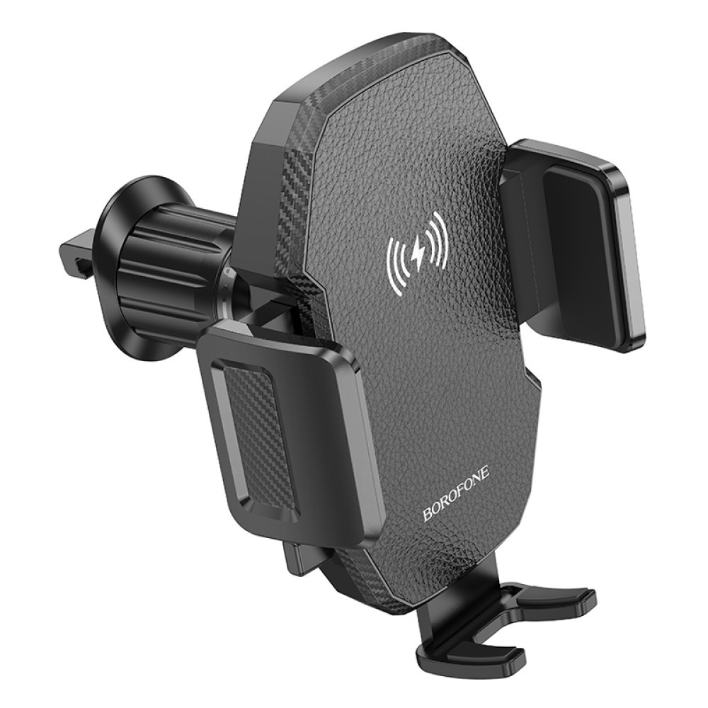 Holder Borofone BH213 Adelante з бездротовою зарядкою  (Чорний)-3