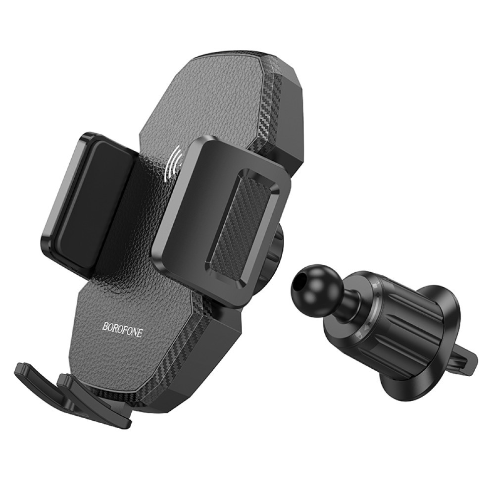 Holder Borofone BH213 Adelante з бездротовою зарядкою  (Чорний)-4