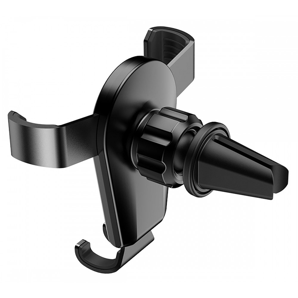 Холдер Hoco CA92 Gold shield air outlet gravity holder чорний-2