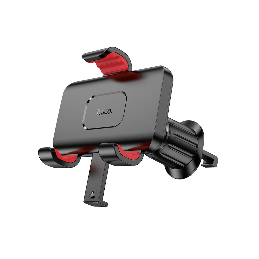 Холдер HOCO H21 Dragon automatic clamp car holder with air outlet Red and Black-2