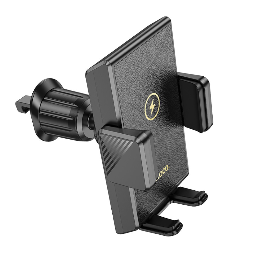 Holder Hoco HW21 Precious з бездротовою зарядкою 15W (air outlet) (Чорний)-3