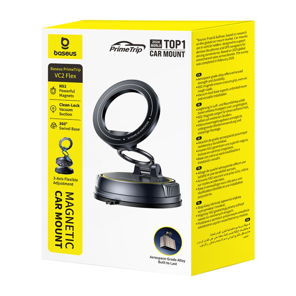 Holder Baseus PrimeTrip VC2 Flex Magnetic Car  (Чорний)-0
