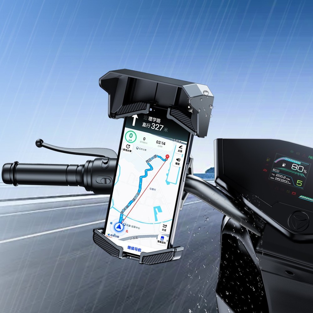Велотримач Remax RM-C53 Sunshade Waterproof для велосипеда (Чорний)-3