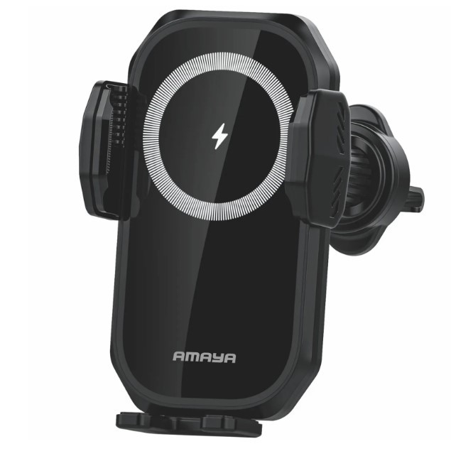 Автотримач з БЗП Amaya APH-W10 15W (air outlet) (Black)-1