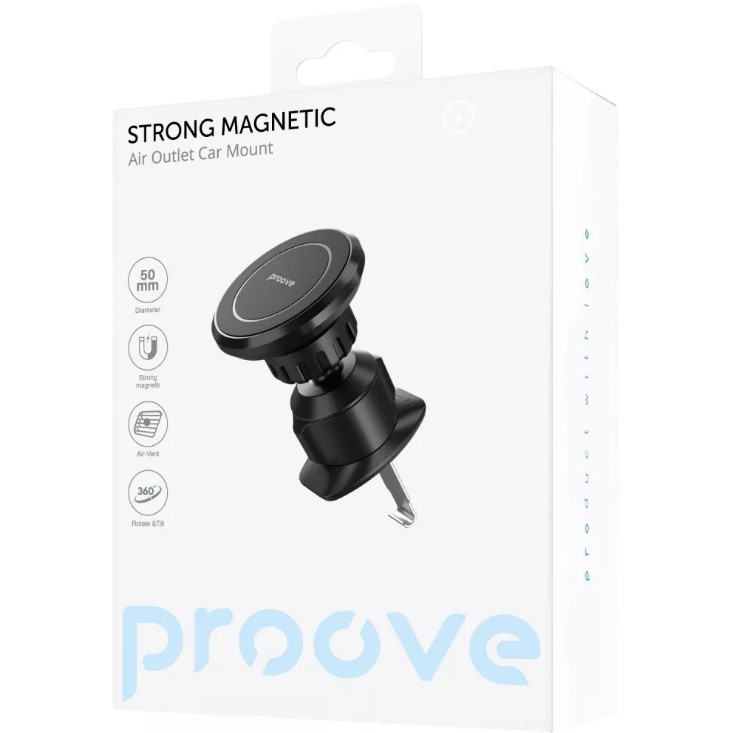 Автомобільний тримач Proove Strong Magnetic Air Outlet Car Mount (black)-0