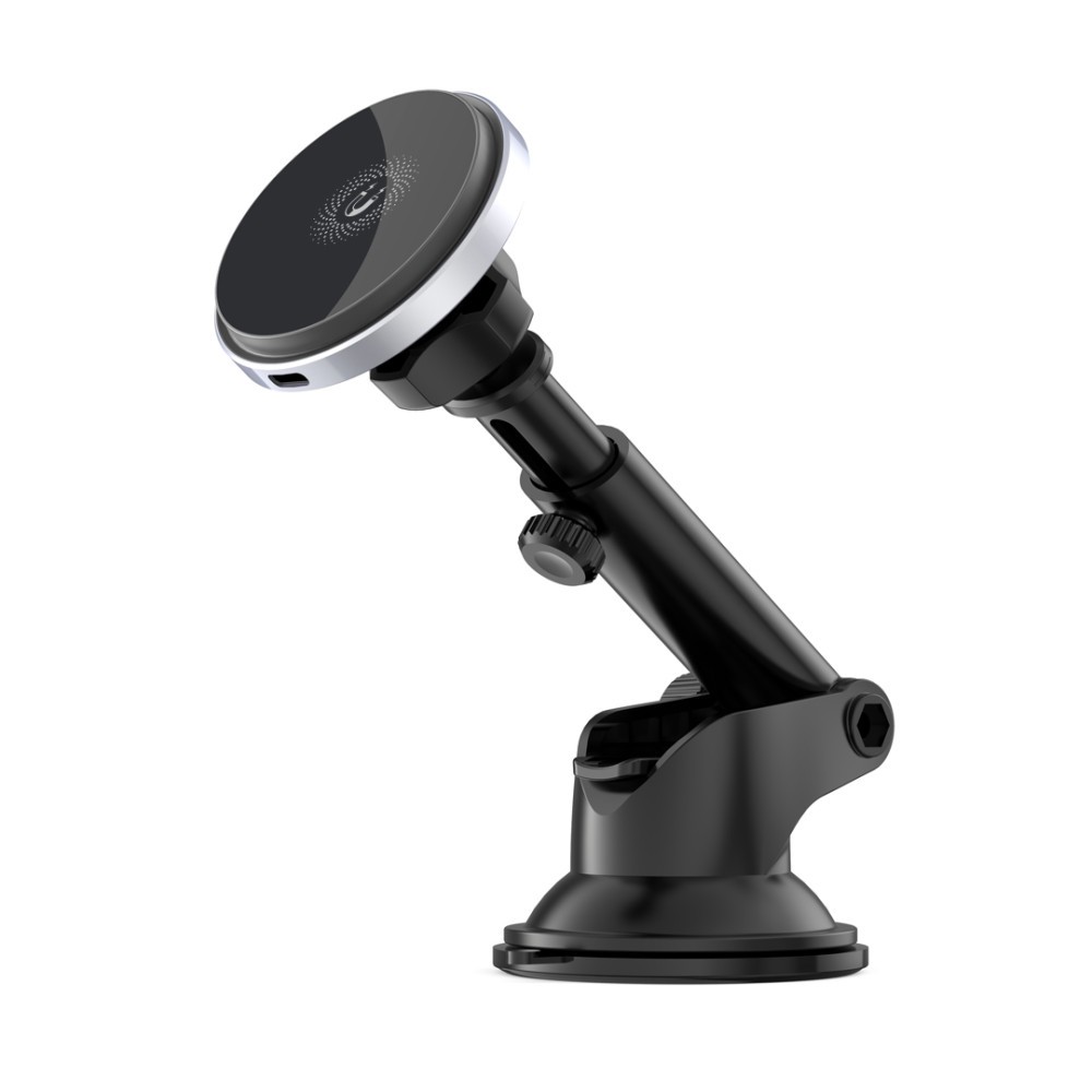 Holder XO CX017 metal 15W з бездротовою зарядкою (Чорний)-1