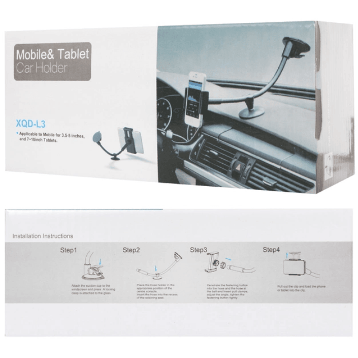 Автохолдер XQD-L2 Tablet  7"-10" чорний-0