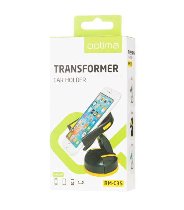 Холдер Optima RM-C35 Black/Yellow-0