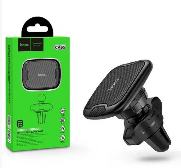 Холдер HOCO CA65 Sagittarius series air outlet magnetic car holder Black-0