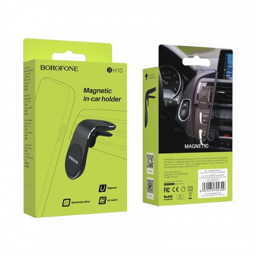Автохолдер BOROFONE BH10 Air outlet magnetic Black-1