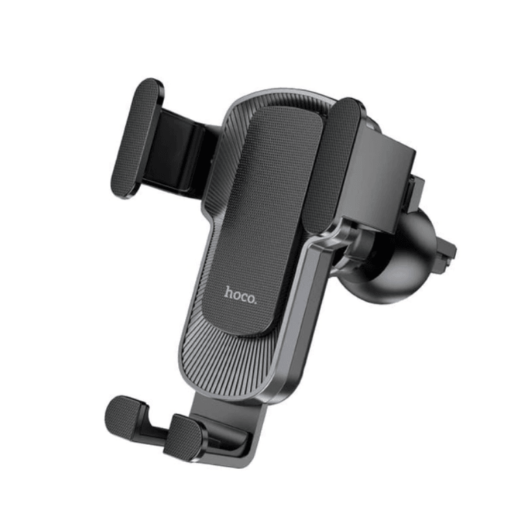 Автохолдер Hoco CA103 Vertical and Horizontal Air Outlet Gravity (Black Metal Gray)-1