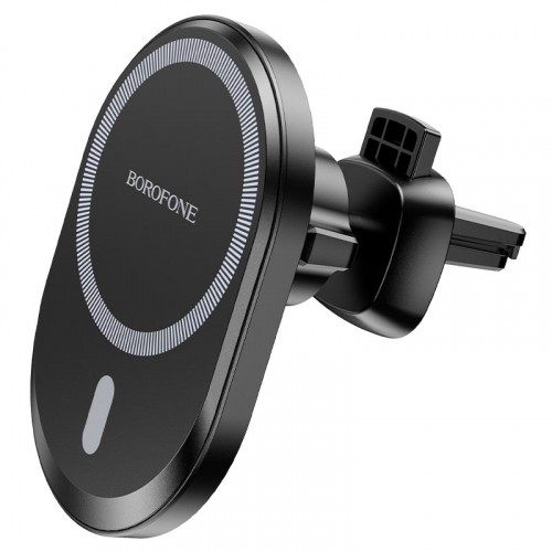 Автотримач Borofone BH201 Magnetic Wireless Fast Charging Black-1