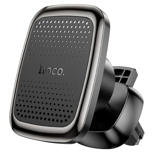Автотримач Hoco CA106 Air outlet magnetic car holder Чорний Metal Gray-1