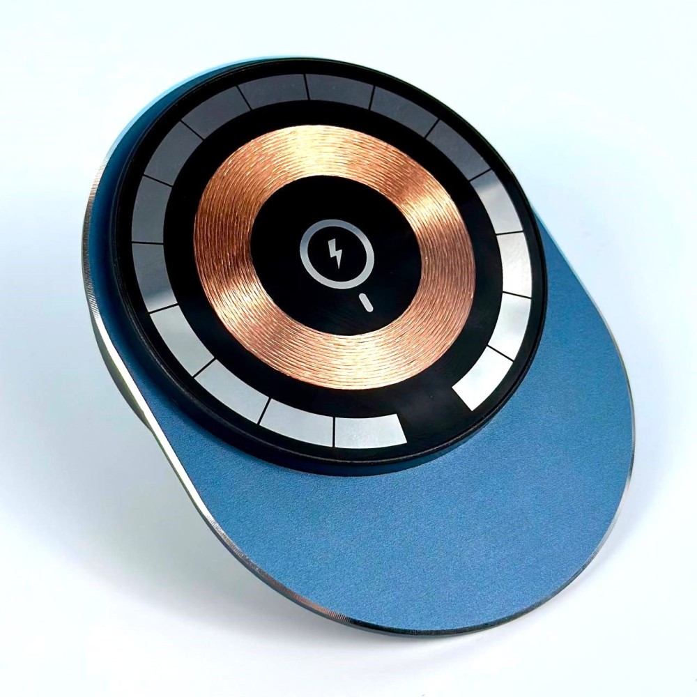 Holder magnetic з бездротовою зарядкою X29 15W (Синій)-5