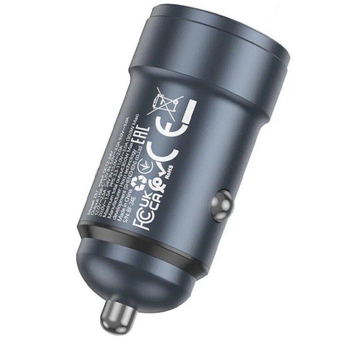 АЗП HOCO Z57 Glorious   PD30W  (Metal gray)-2