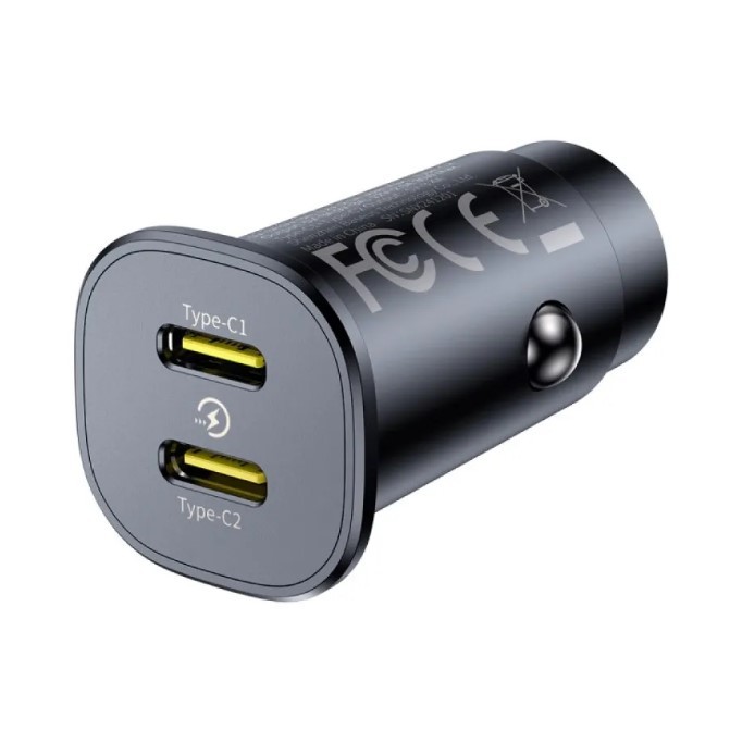 Автомобільний ЗП Baseus GoTrip DP1 Car Charger C+C 30W чорний-1