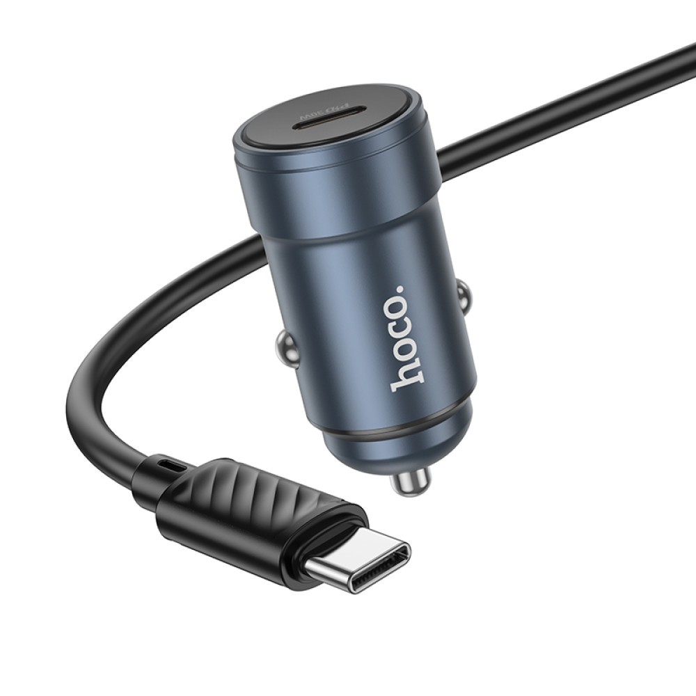 Hoco Z57 Glorious (1C) PD30W Type-C to Type-C (Сірий)-1
