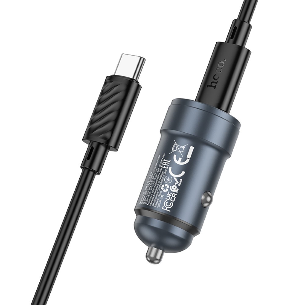 Hoco Z57 Glorious (1C) PD30W Type-C to Type-C (Сірий)-2