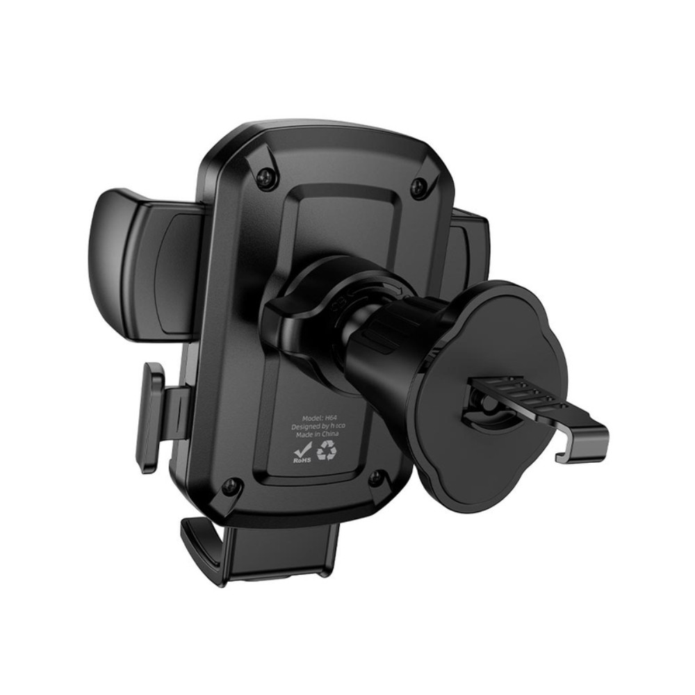 Холдер Hoco H64 Gamble one-button car holder (air outlet) Black-2