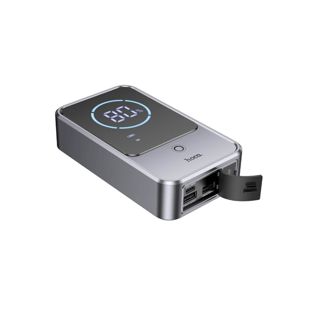 Автомобільний пуско-зарядний пристрій Hoco QS7 Source smart emergency start-up power bank(10000mAh) Gray-3