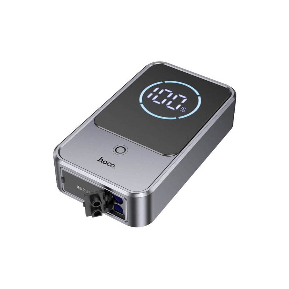 Автомобільний пуско-зарядний пристрій Hoco QS7 Source smart emergency start-up power bank(10000mAh) Gray-4