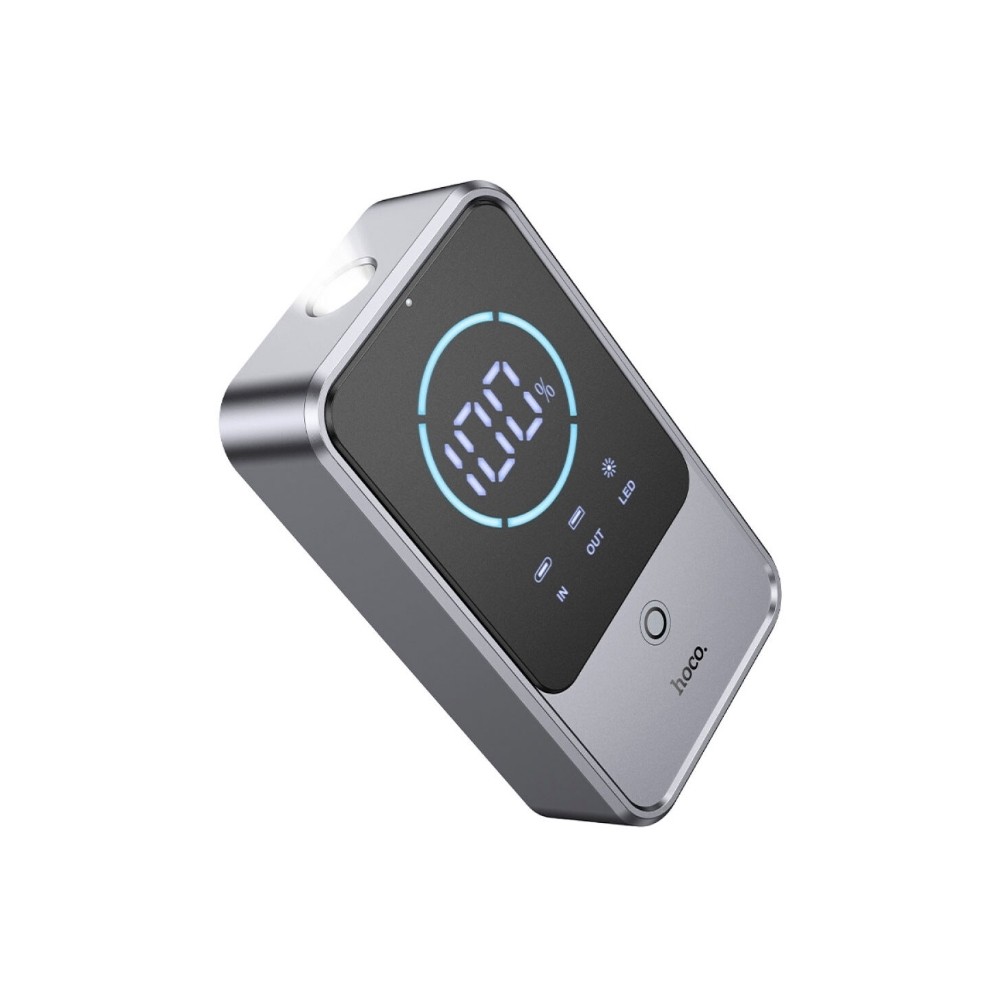Автомобільний пуско-зарядний пристрій Hoco QS7 Source smart emergency start-up power bank(10000mAh) Gray-1