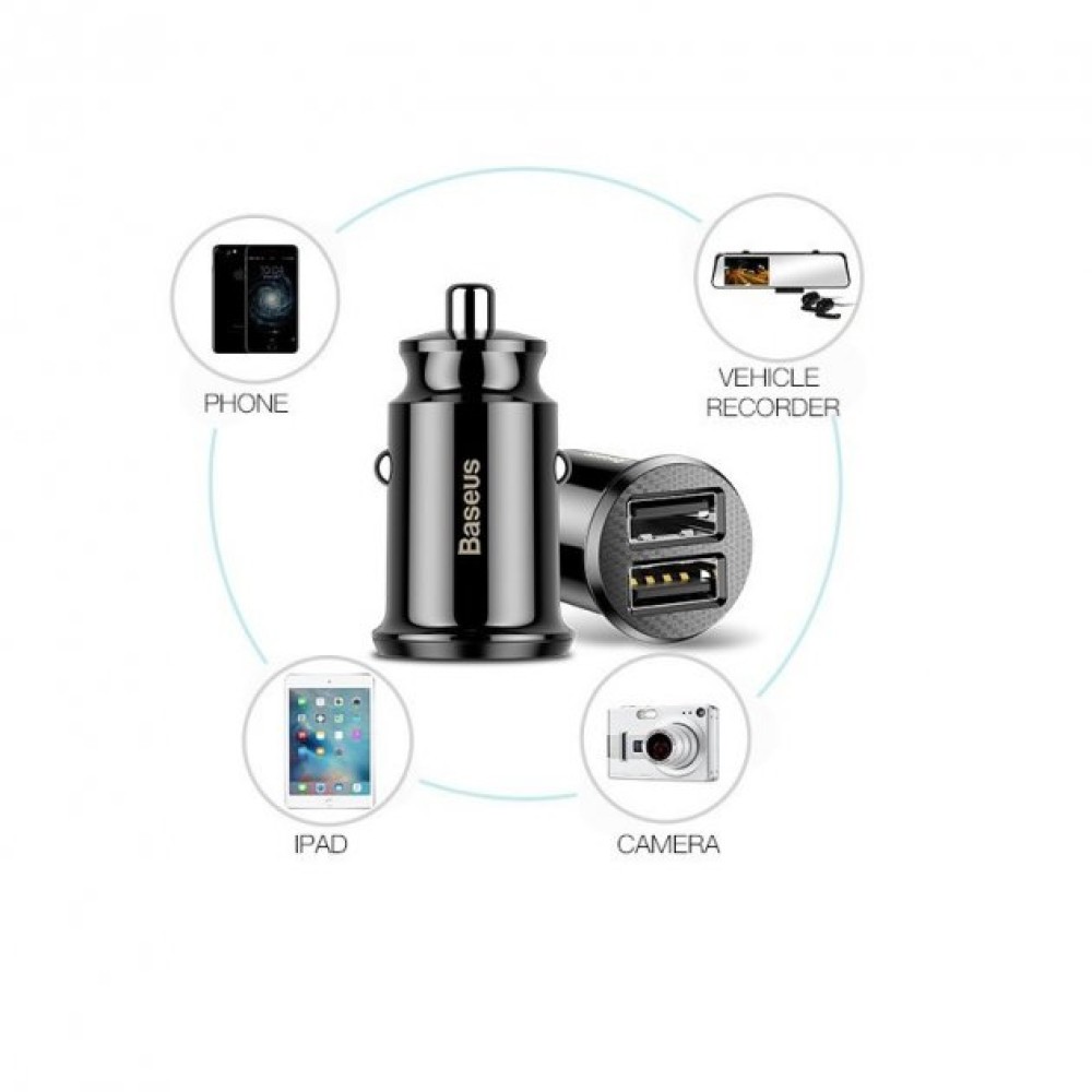 АЗП Baseus Small Rice Grain 3.1А CCALL-ML01/02 (Білий)-4